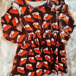 Kids Pumpkin Pie Print Dress